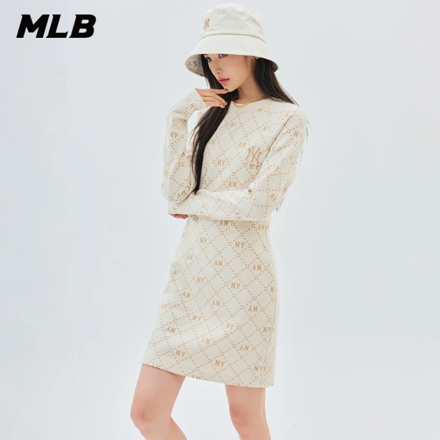 MLB 連身裙 長版上衣 MONOGRAM系列 紐約洋基隊(3FOPM0334-50CRD)