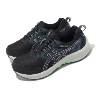 【asics 亞瑟士】越野跑鞋 GEL-Venture 9 D 寬楦 女鞋 黑 紫 運動鞋 戶外 亞瑟膠 亞瑟士(1012B314003)