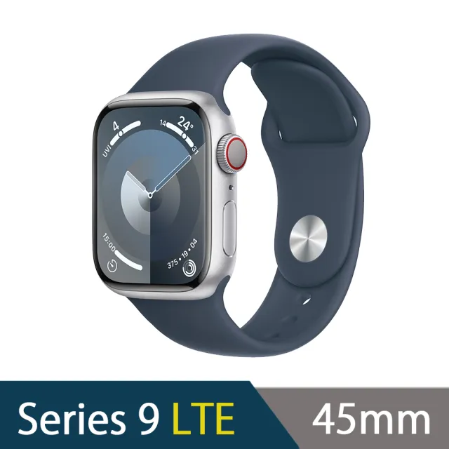 Apple】Apple Watch Series 9 LTE 45mm(運動型錶帶) - momo購物網