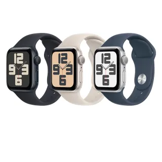 【Apple】Apple Watch SE 2023 GPS 40mm(鋁金屬錶殼搭配運動型錶帶)