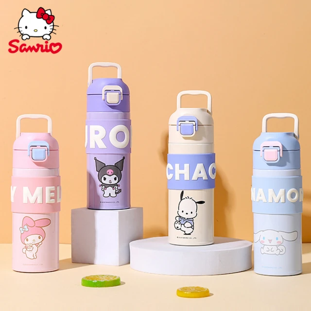 SANRIO 三麗鷗 美樂蒂大耳狗304便攜提手不鏽鋼保溫杯