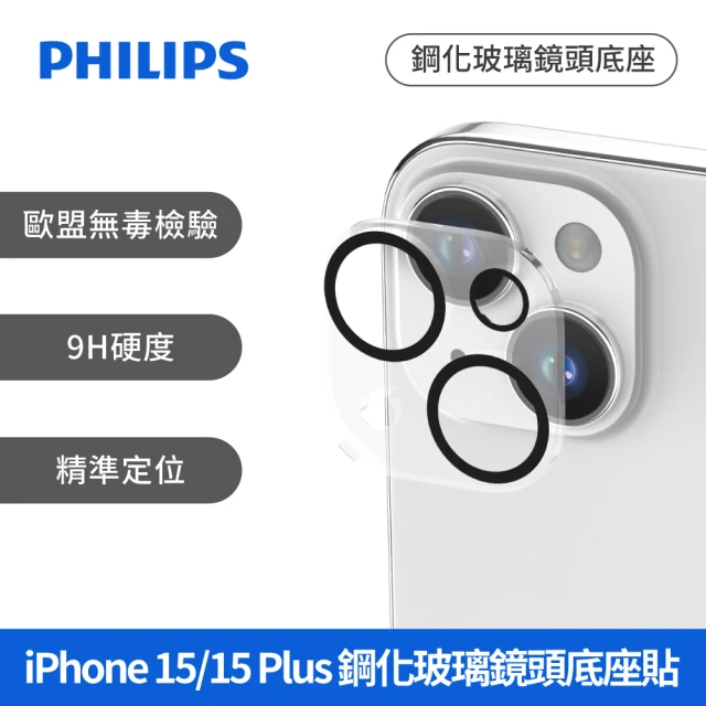 Philips 飛利浦 iPhone 15系列 鋼化玻璃保護