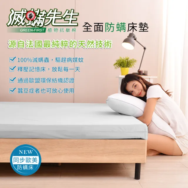 【LooCa】加大6尺 法國防蹣5cm全記憶床墊180x188cm★送枕X2｜宿舍床墊推薦