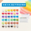 【KACOGREEN】KALOR綺采 36色按壓自動彩色鉛筆套組(36色/彩色鉛筆/附削筆器/三角筆桿/色鉛筆)