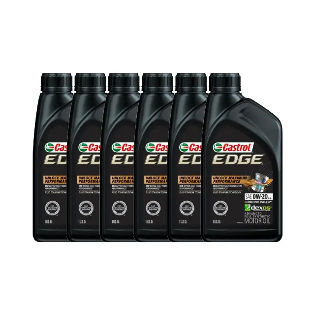 【CASTROL 嘉實多】Edge 0W20 全合成機油 946ml(整箱6入)