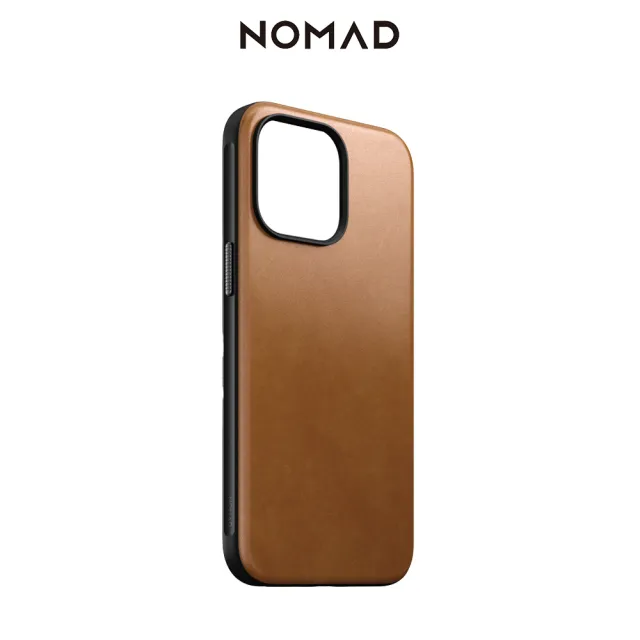 【NOMAD】iPhone 15 Pro Max 6.7-嚴選Classic皮革保護殼(獨特紋理更具特色)