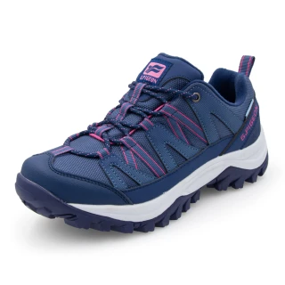 【G.P】女款低筒防水登山休閒鞋P8875W-藍色(SIZE:36-40 共二色)