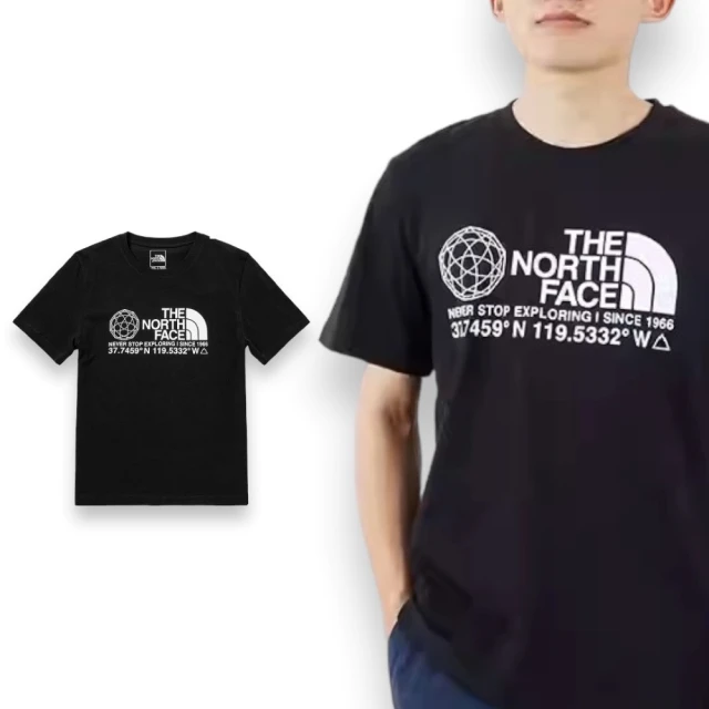 The North Face 北臉 男生 地球LOGO款 背面小標 短袖T恤 純棉 男款 短TEE