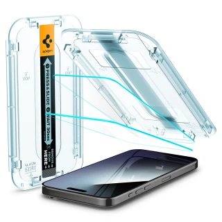 【Spigen】SGP iPhone 15 /Plus/Pro/Pro Max_ Glas.tR EZ Fit-快易貼(晶透:2入組)