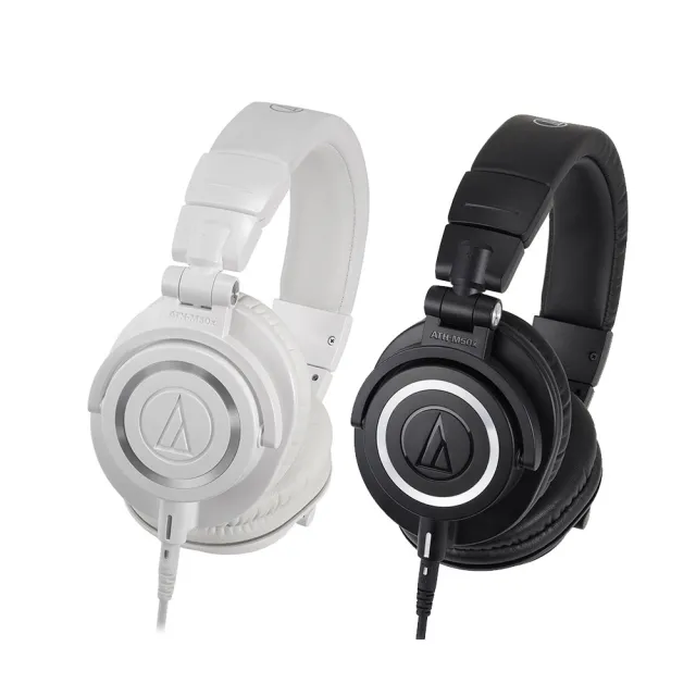 【audio-technica 鐵三角】ATH-M50x 專業級監聽 耳罩式耳機(2色)