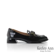 【Keeley Ann】漆皮方扣樂福鞋(黑色375772410-Ann系列)