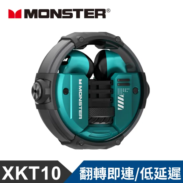 【MONSTER 魔聲】旋轉式鋅合金真無線藍牙耳機(XKT10)