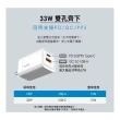 【YOMIX 優迷】33W GaN氮化鎵PPS/PD/QC雙孔快充可折疊充電器(支援iphone15快充/充電頭/豆腐頭)