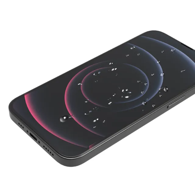 【ABSOLUTE】iPhone 15 Pro 6.1吋專用 手滑救星2X雙倍耐衝擊強化9H高硬度玻璃螢幕保護膜(3D全螢幕)