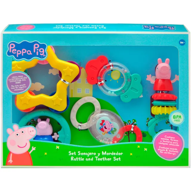 【Peppa Pig 粉紅豬】粉紅豬小妹-搖鈴與咬咬環(佩佩豬)