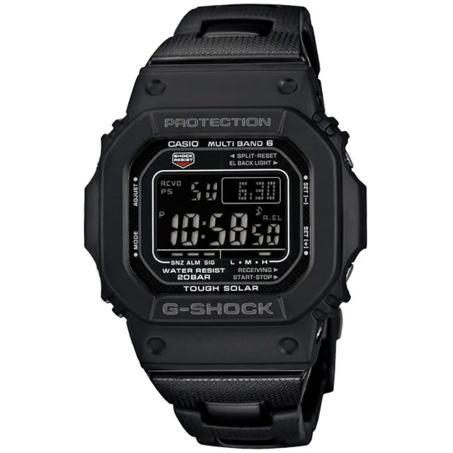 【CASIO 卡西歐】G-SHOCK 太陽能電波電子錶  情人節 父親節 禮物(舊版GW-M5610BC-1/新版GW-M5610UBC-1/速)