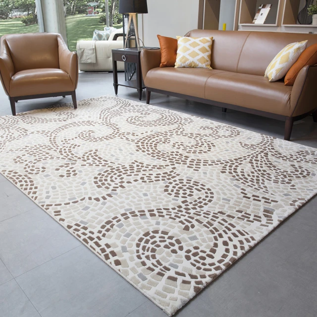 Fuwaly 暮輪地毯-直徑200cm(木紋 簡約 自然風 