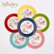 【英國Aynsley】組合優惠價｜紅玫瑰系列 骨瓷雅典色釉杯盤+餐盤組 6色任選 喬遷禮 入厝禮 母親節