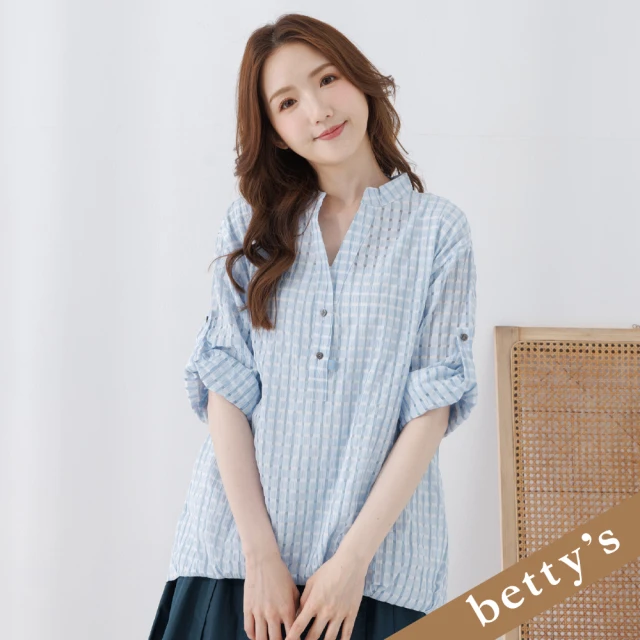 betty’s 貝蒂思 腰帶寬鬆長版牛仔襯衫(藍色)優惠推薦