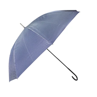 【T&C】23吋超輕量時尚紳士直傘-藍綠色23243T-BG(晴雨兩用/超防潑水/抗UV)