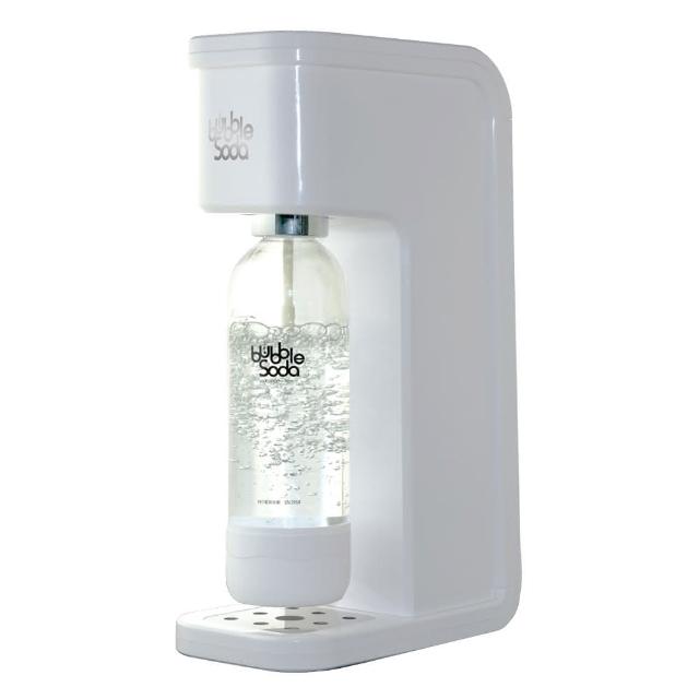 【法國BubbleSoda】全自動氣泡水機-經典白 BS-909(內含機器+60L氣瓶x2+1L水瓶)