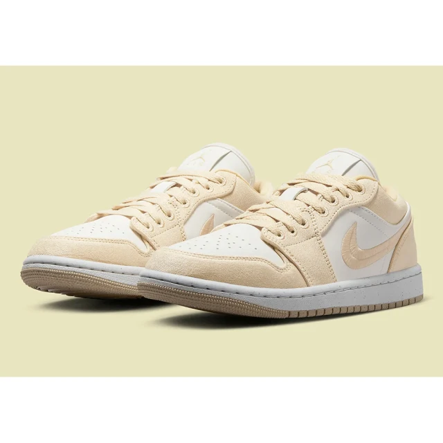 NIKE 耐吉 休閒 籃球鞋 運動鞋 WMNS AIR JORDAN 1 LOW SE 女鞋 米白(FN3722701)