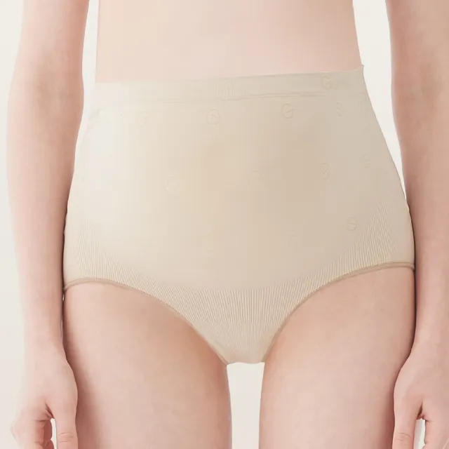 【Gennies 奇妮】孕婦內褲 一體成型彈力高腰內褲(膚)
