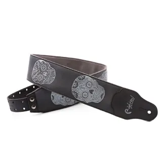 【RightOn! Straps】Sugar Black 吉他背帶 吉他背帶(Leathercraft 系列 吉他背帶 貝斯背帶 西班牙進口)