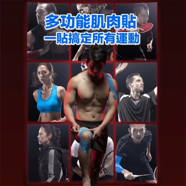 【S-SportPlus+】肌肉貼布 3.8cmx5m無盒裝6入組 肌貼繃帶(運動貼布/貼布/彈性貼布)