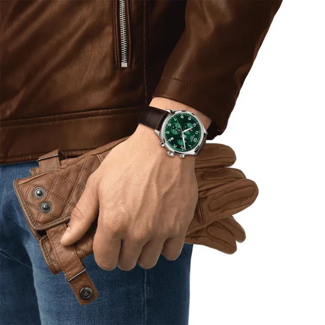 【TISSOT 天梭 官方授權】韻馳系列 Chrono XL三眼計時手錶-45mm 母親節 禮物 送禮(T1166171609200)