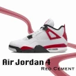 【NIKE 耐吉】Air Jordan 4 Red Cement 白紅 白 黑 紅 紅水泥 4代 男鞋 復古籃球鞋  DH6927-161