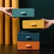 北歐色系拼接抽屜盒-2件組(收納盒 文具盒 飾品收納盒 分類盒)