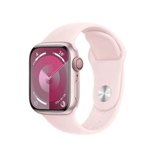 Apple】Watch Series 9 LTE版41mm(鋁金屬錶殼搭配運動型錶帶) - momo