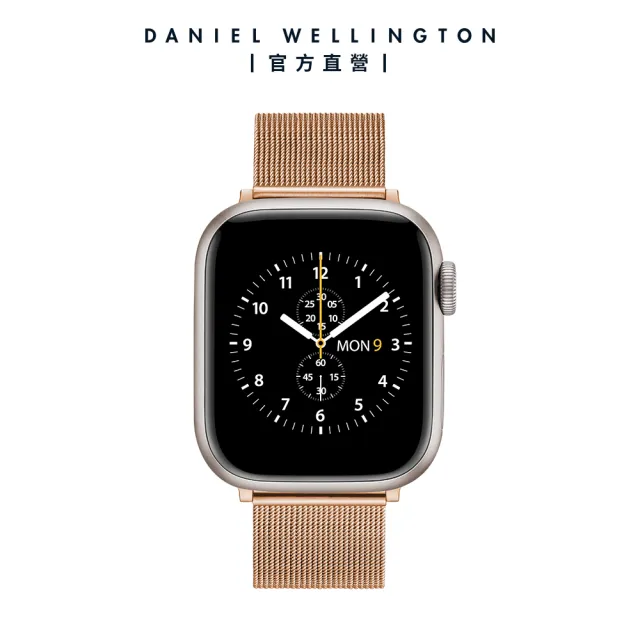 【Daniel Wellington】DW 錶帶 Apple Watch 18mm智慧手錶米蘭金屬錶帶-四色任選(38-41mm錶殼適用)
