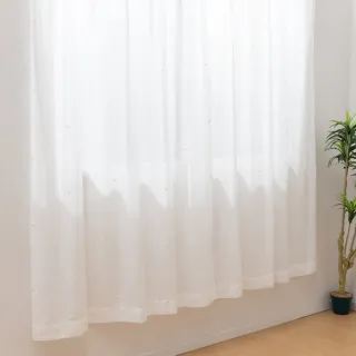 【NITORI 宜得利家居】蕾絲窗簾兩件組 窗紗 DH76 100×198×2(蕾絲窗簾兩件組 蕾絲窗簾 窗紗 DH76)