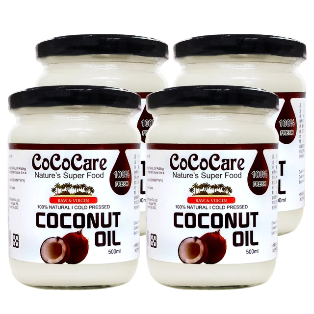 CoCoCare 100%冷壓初榨椰子油(500X4入組)
