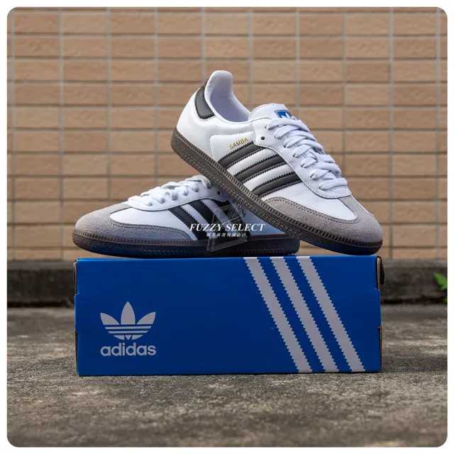 adidas 愛迪達】Adidas 愛迪達Originals Samba OG 男鞋白色焦糖黑底