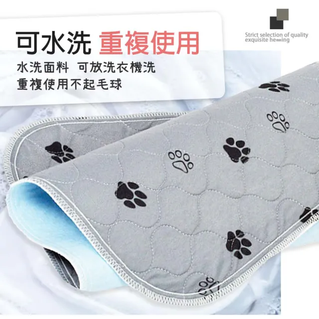 【LIKE PET】加厚寵物環保尿墊-L(貓狗尿片 重複使用 防水可洗 環保尿布墊 環保可水洗 保潔墊)