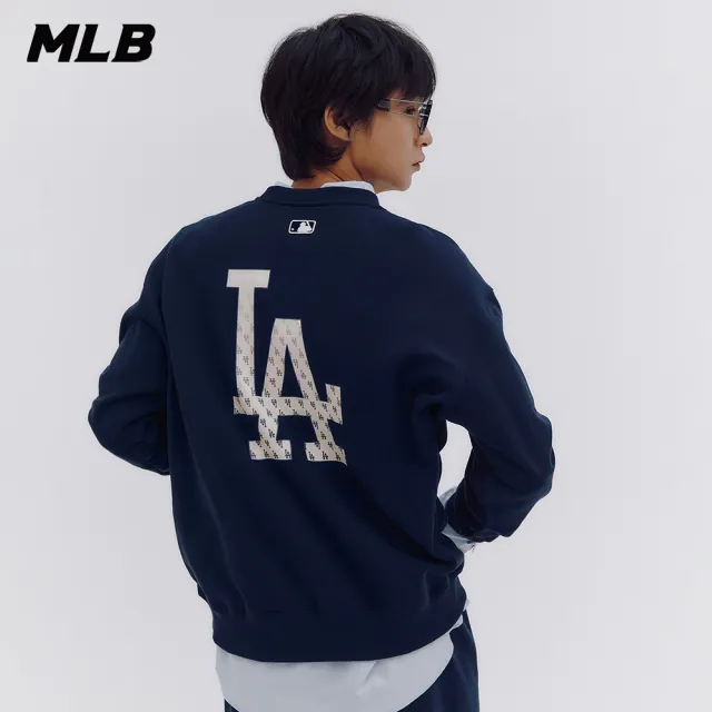 【MLB】長袖大學T MONOGRAM系列 洛杉磯道奇隊(3AMTM0234-07NYD)