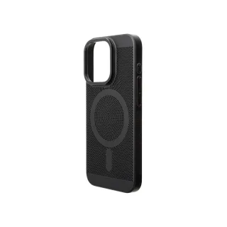 【Gramas】iPhone 15 Pro 6.1吋 Mag Mesh 超薄磁吸散熱殼(黑)