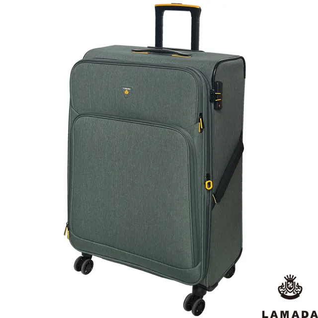 【LAMADA】28吋 限量款輕量都會系列布面旅行箱/行李箱/布箱(3色可選)