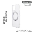 【Gramas】iPhone 15 6.1吋 Mag-O 支架磁吸透明保護殼(透)