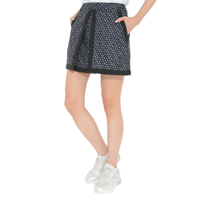 【Callaway 卡拉威】女士 印花短裙 黑色(C22128207_1010)