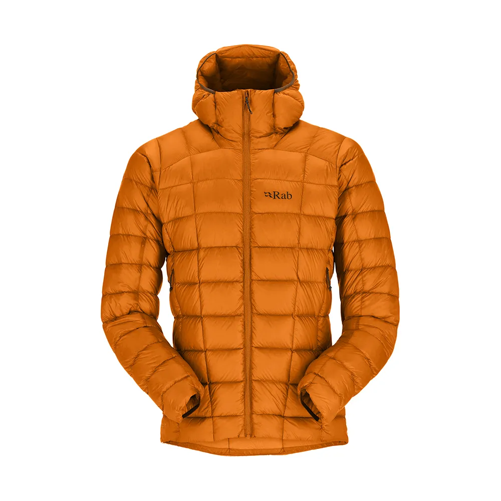 【RAB】Mythic Alpine Jacket 神話輕量羽絨連帽外套 男款 橙橘 #QDB45