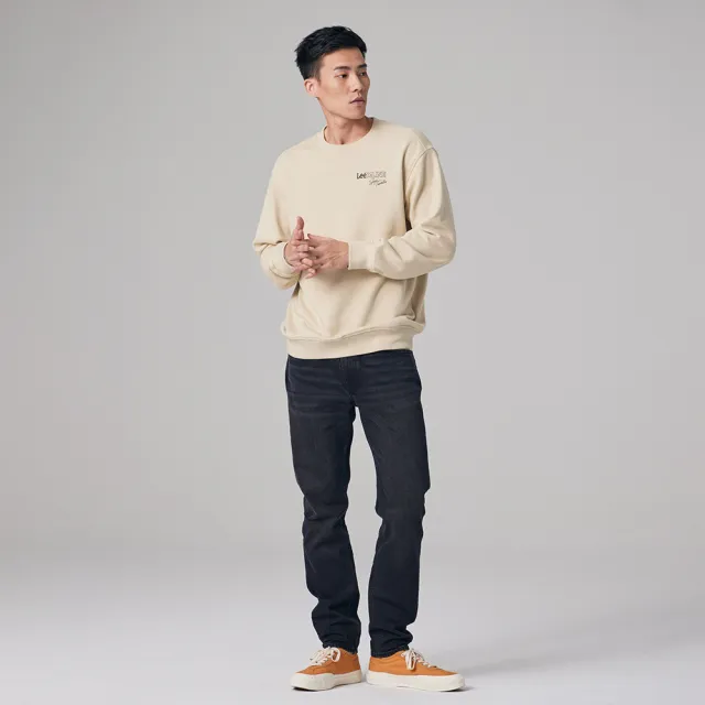 【Lee】男裝 牛仔褲 / 731 中腰舒適小直筒 黑色洗水(LB317079663)