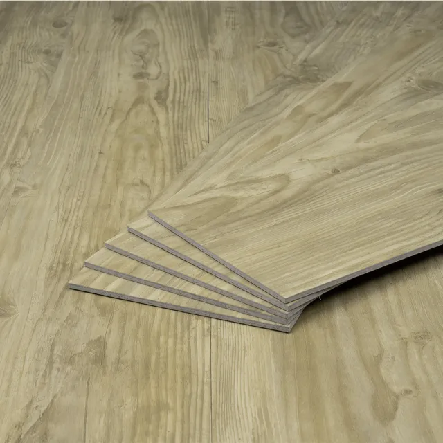 韓國製 加大免膠仿木紋地板 LVT塑膠地板 質感木紋地板貼 6.7坪(防滑耐磨 自由裁切)