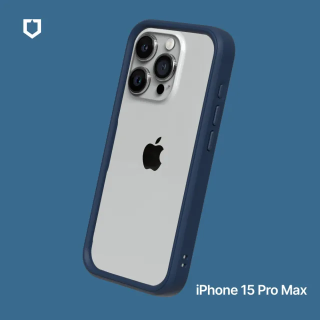 【RHINOSHIELD 犀牛盾】iPhone 15 Pro Max 6.7吋 CrashGuard 模組化防摔邊框手機保護殼(獨家耐衝擊材料)