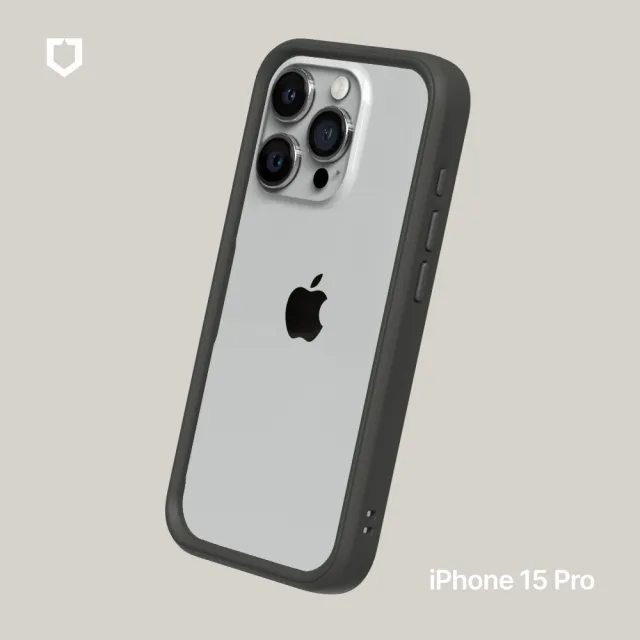 【RHINOSHIELD 犀牛盾】iPhone 15 Pro 6.1吋 CrashGuard 模組化防摔邊框手機保護殼(獨家耐衝擊材料)