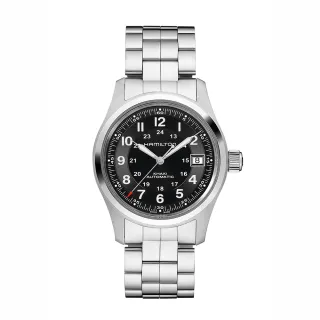 【HAMILTON 漢米爾頓旗艦館】卡其陸戰腕錶38mm(自動上鍊 中性 精鋼錶帶 H70455133)