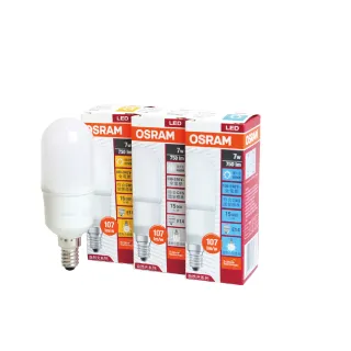 【Osram 歐司朗】10入組 LED燈泡 7W 白光 黃光 自然光 E14 全電壓 小晶靈 球泡燈 雪糕燈